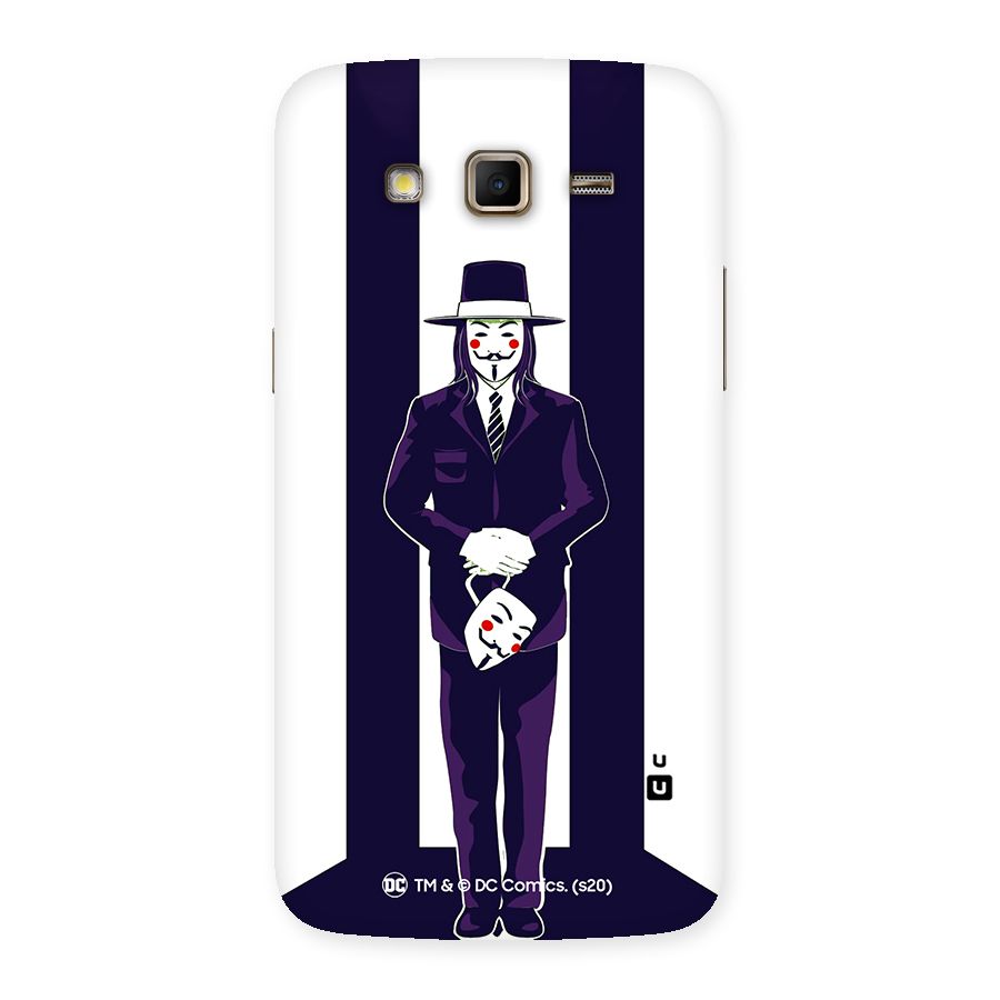 Vendetta Gentleman Holding Mask Illustration Back Case for Samsung Galaxy Grand 2