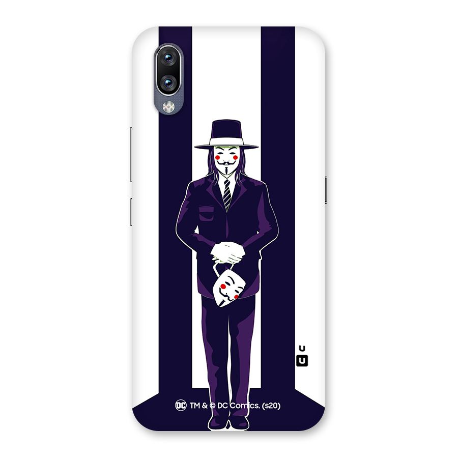 Vendetta Gentleman Holding Mask Illustration Back Case for Vivo NEX