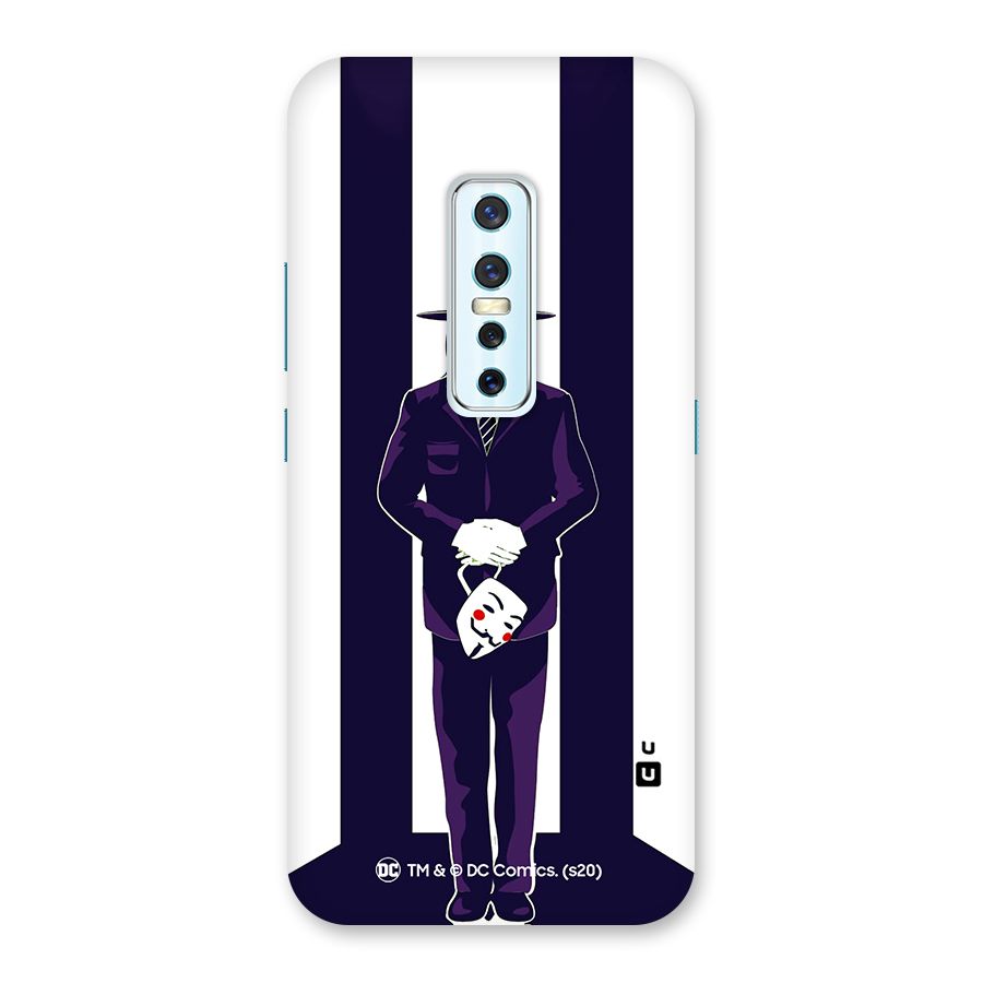 Vendetta Gentleman Holding Mask Illustration Back Case for Vivo V17 Pro