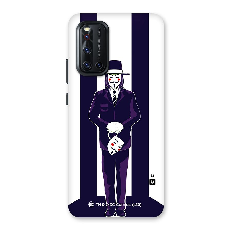Vendetta Gentleman Holding Mask Illustration Back Case for Vivo V19