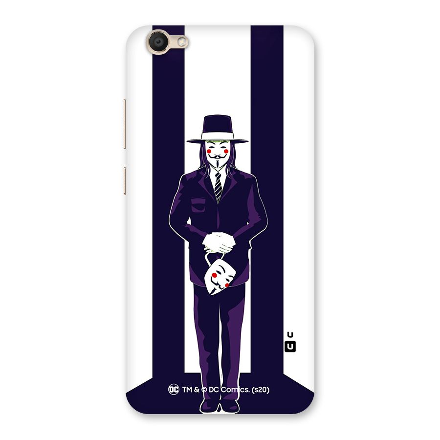 Vendetta Gentleman Holding Mask Illustration Back Case for Vivo V5