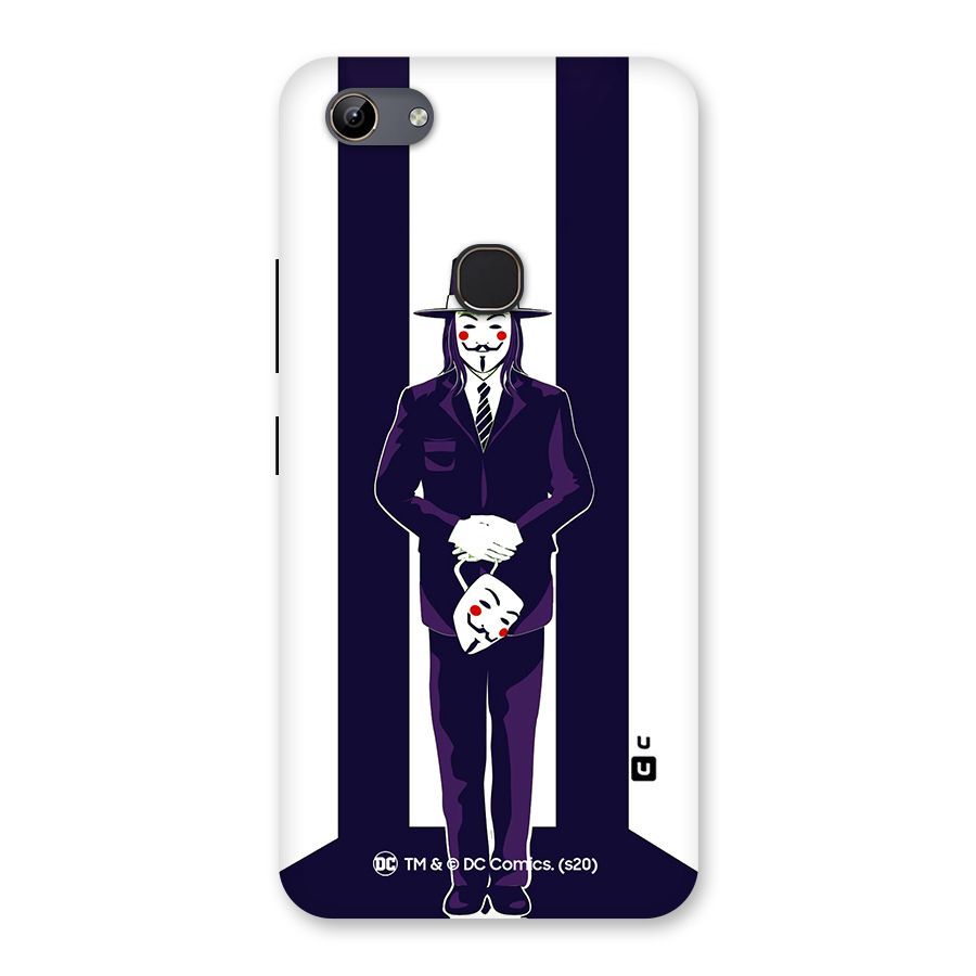 Vendetta Gentleman Holding Mask Illustration Back Case for Vivo Y81