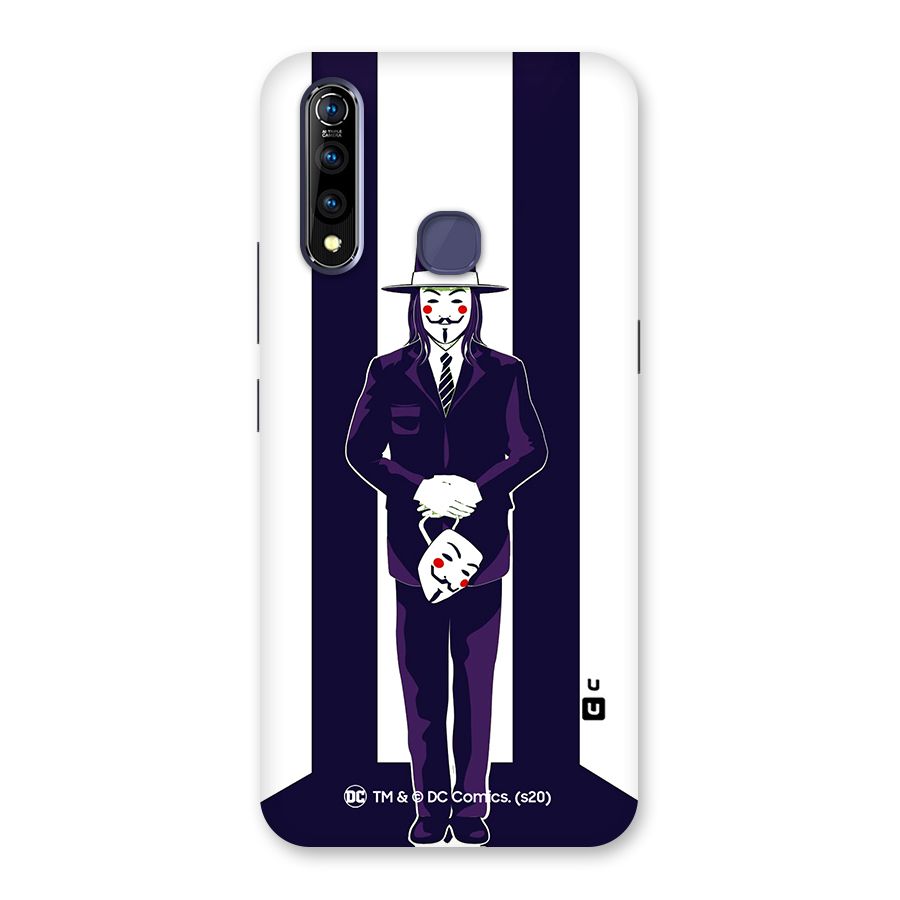 Vendetta Gentleman Holding Mask Illustration Back Case for Vivo Z1 Pro