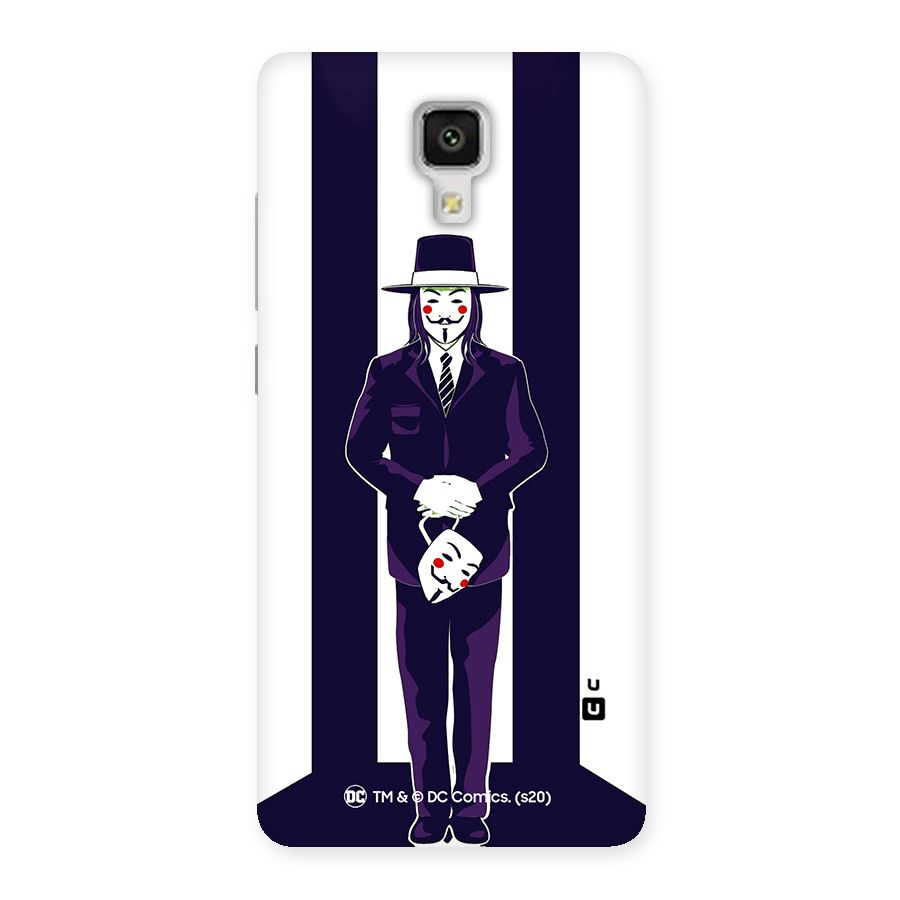Vendetta Gentleman Holding Mask Illustration Back Case for Xiaomi Mi 4