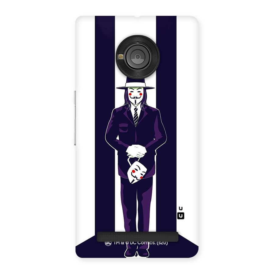 Vendetta Gentleman Holding Mask Illustration Back Case for Yu Yunique