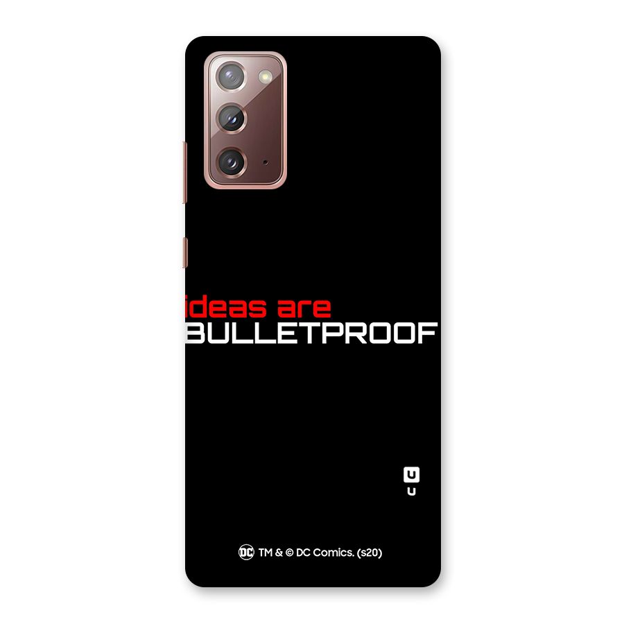 Vendetta Ideas are Bulletproof Back Case for Galaxy Note 20