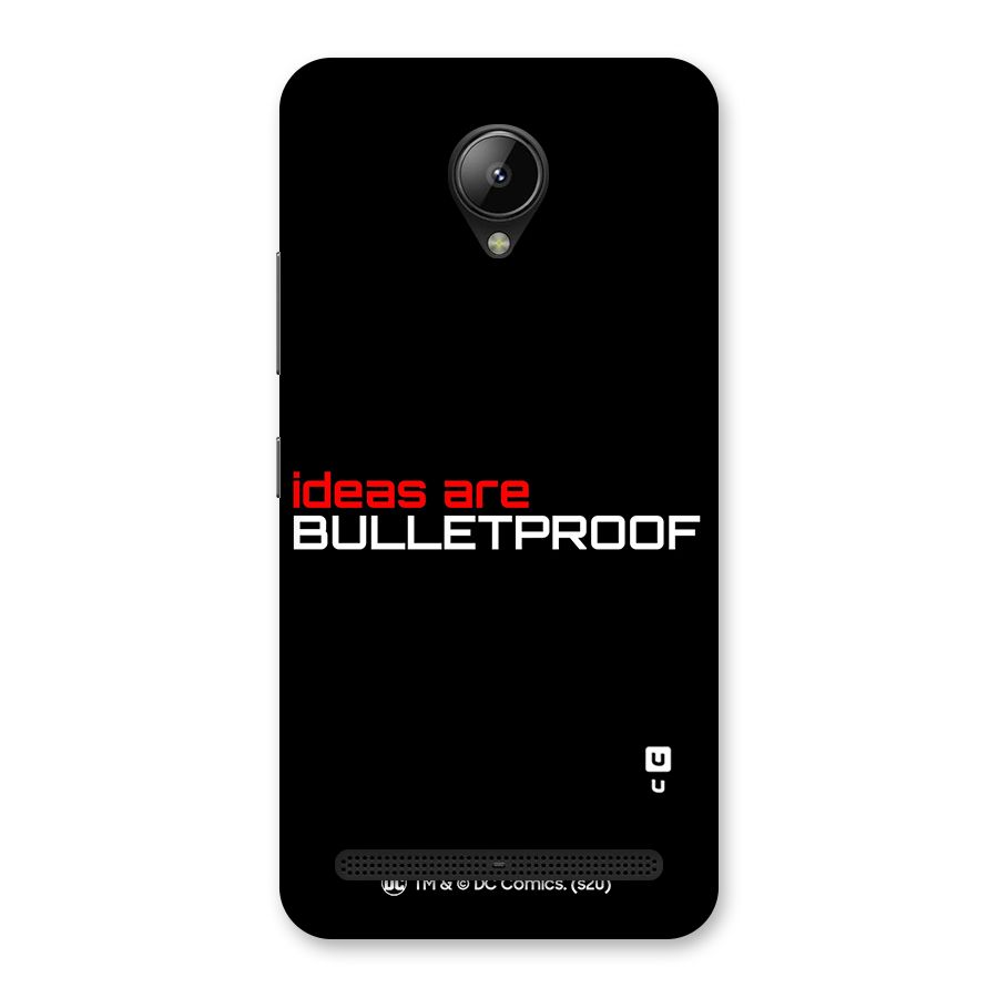 Vendetta Ideas are Bulletproof Back Case for Lenovo C2