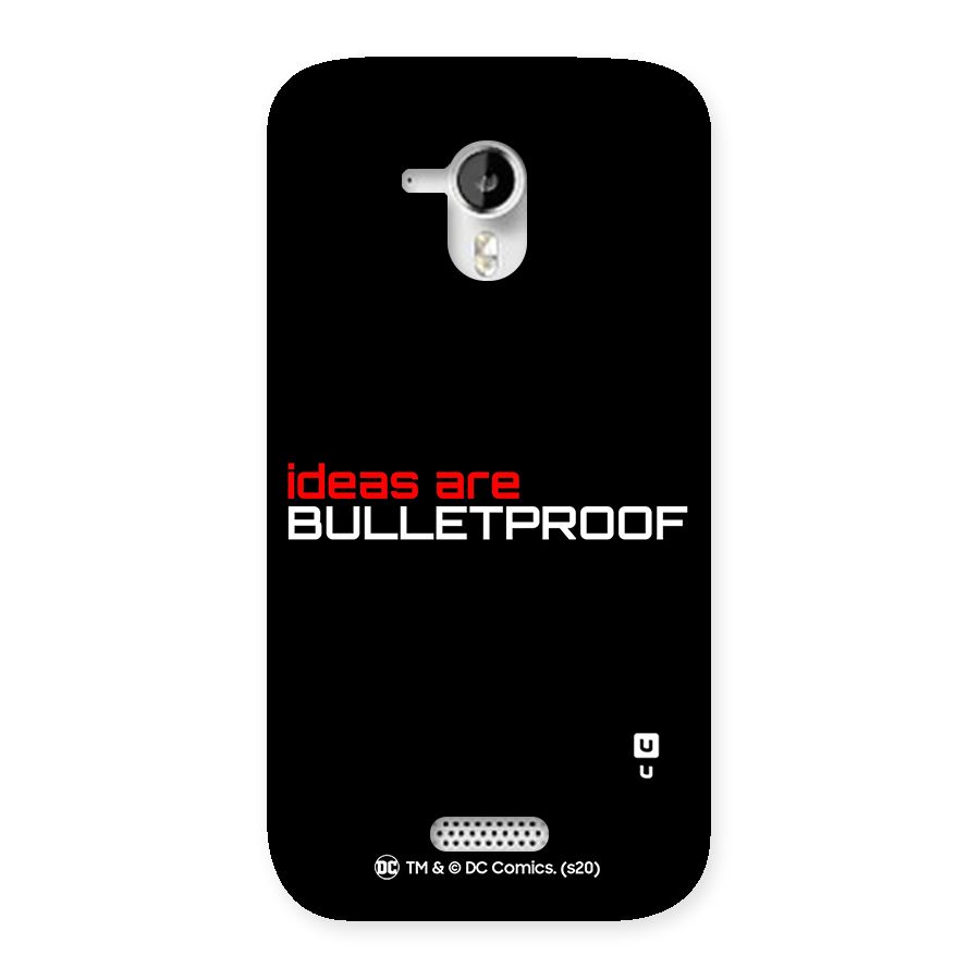 Vendetta Ideas are Bulletproof Back Case for Micromax Canvas HD A116