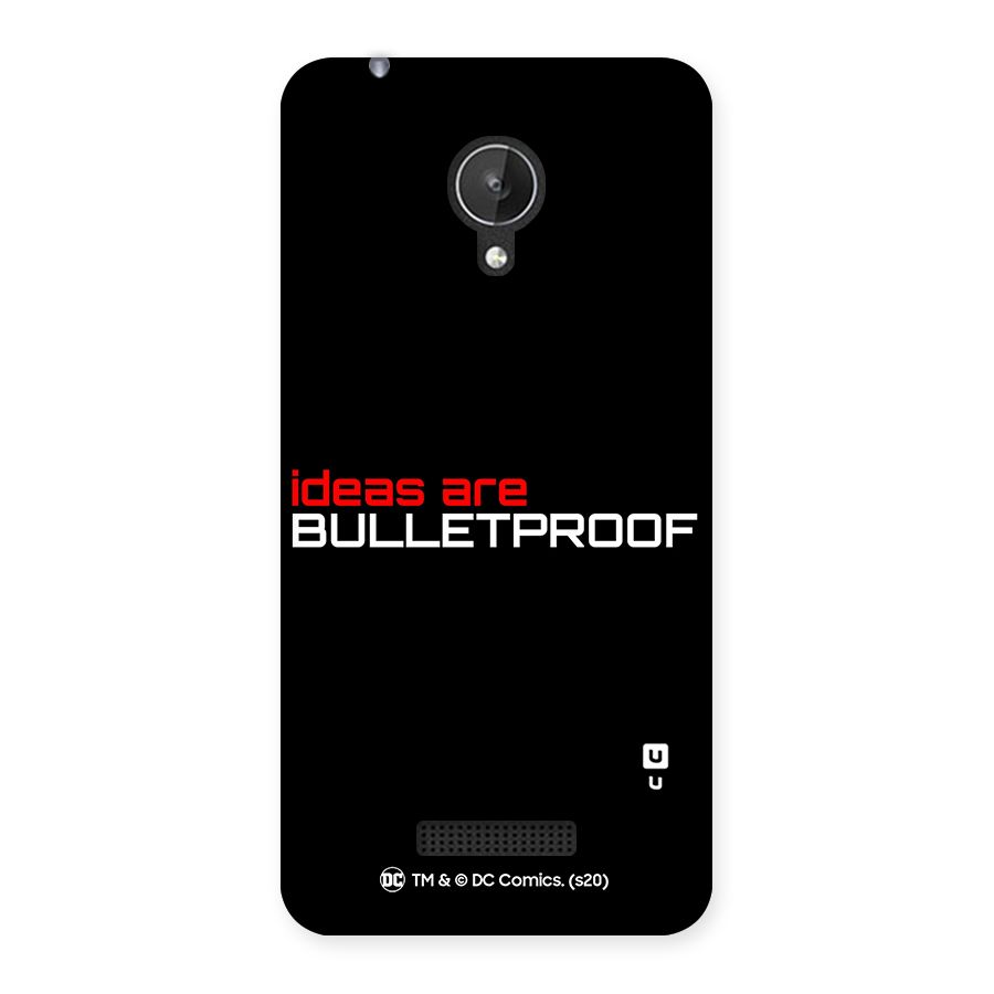 Vendetta Ideas are Bulletproof Back Case for Micromax Canvas Spark Q380