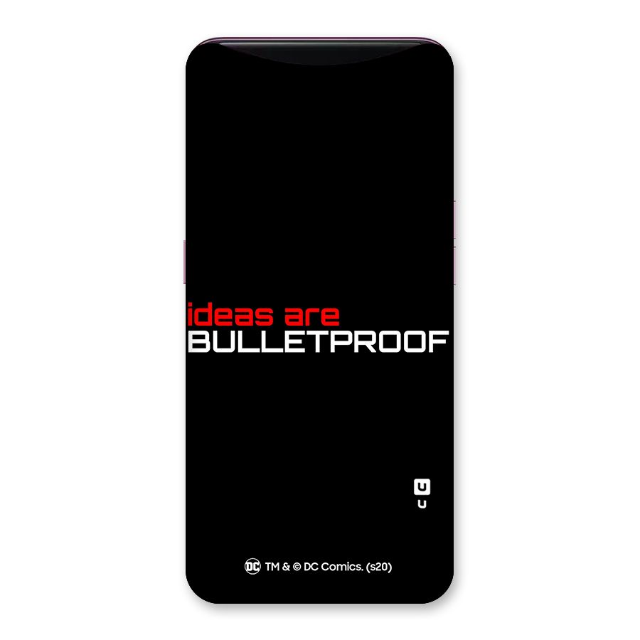 Vendetta Ideas are Bulletproof Back Case for Oppo Find X