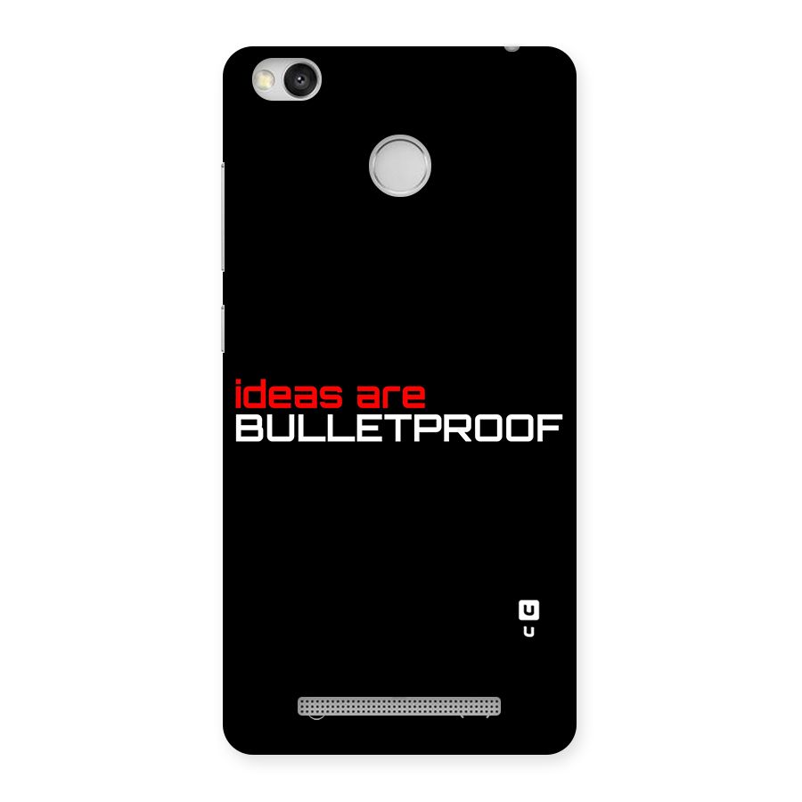 Vendetta Ideas are Bulletproof Back Case for Redmi 3S Prime