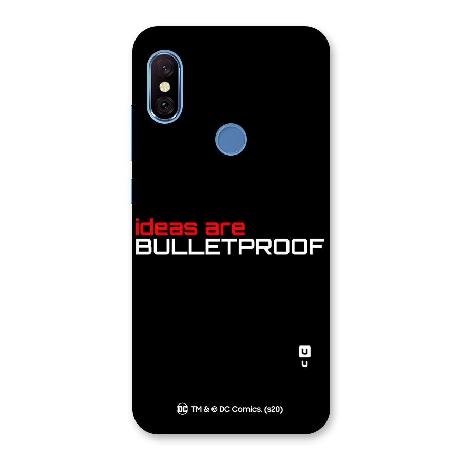 Vendetta Ideas are Bulletproof Back Case for Redmi Note 6 Pro