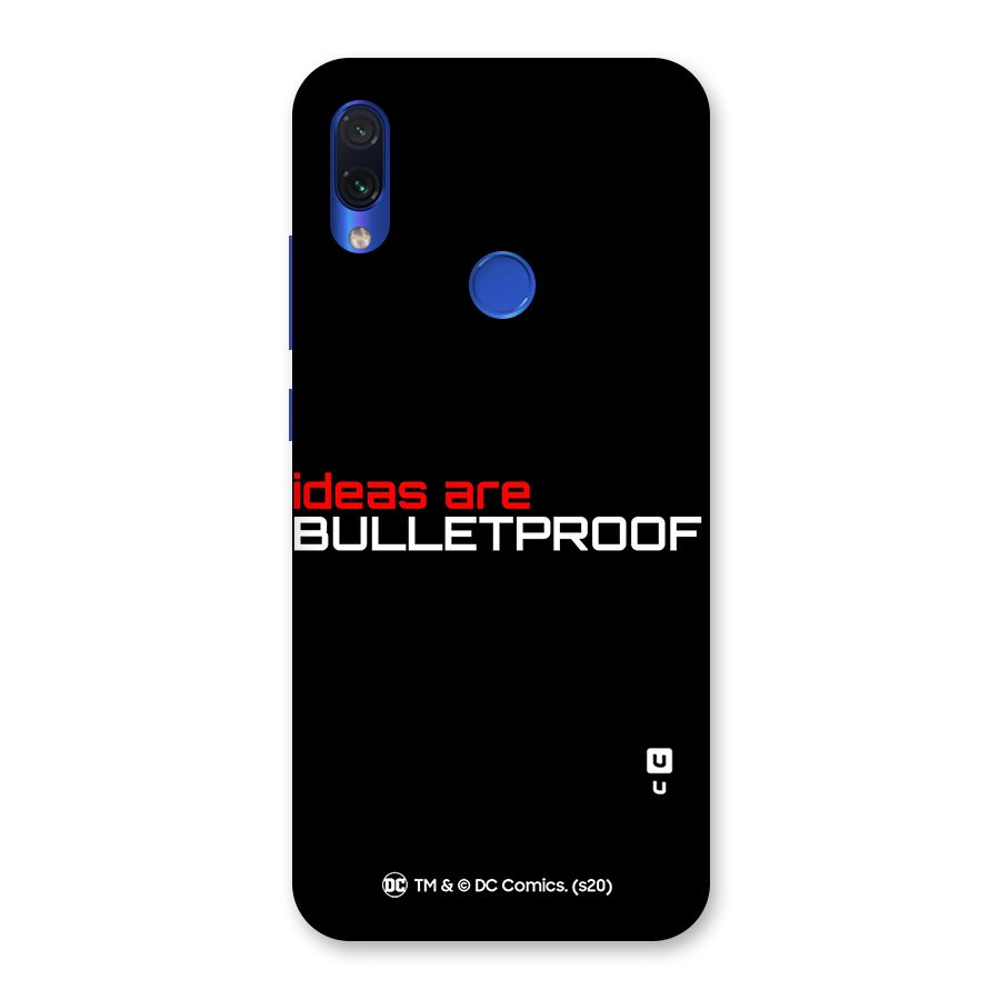 Vendetta Ideas are Bulletproof Back Case for Redmi Note 7