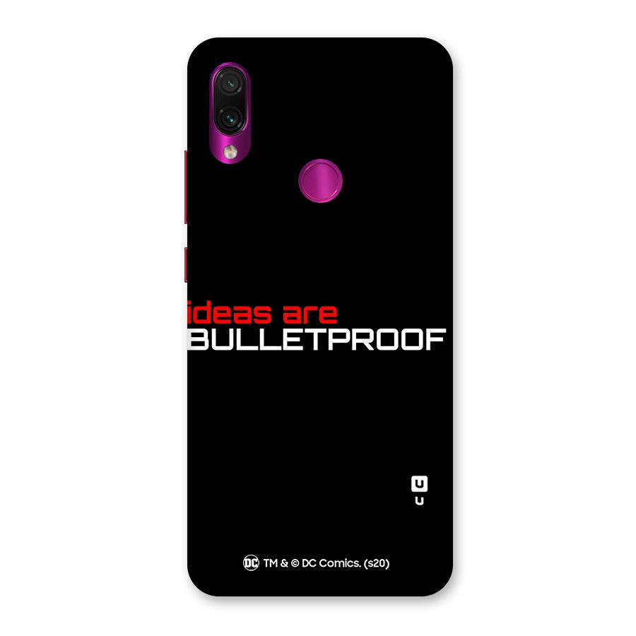 Vendetta Ideas are Bulletproof Back Case for Redmi Note 7 Pro