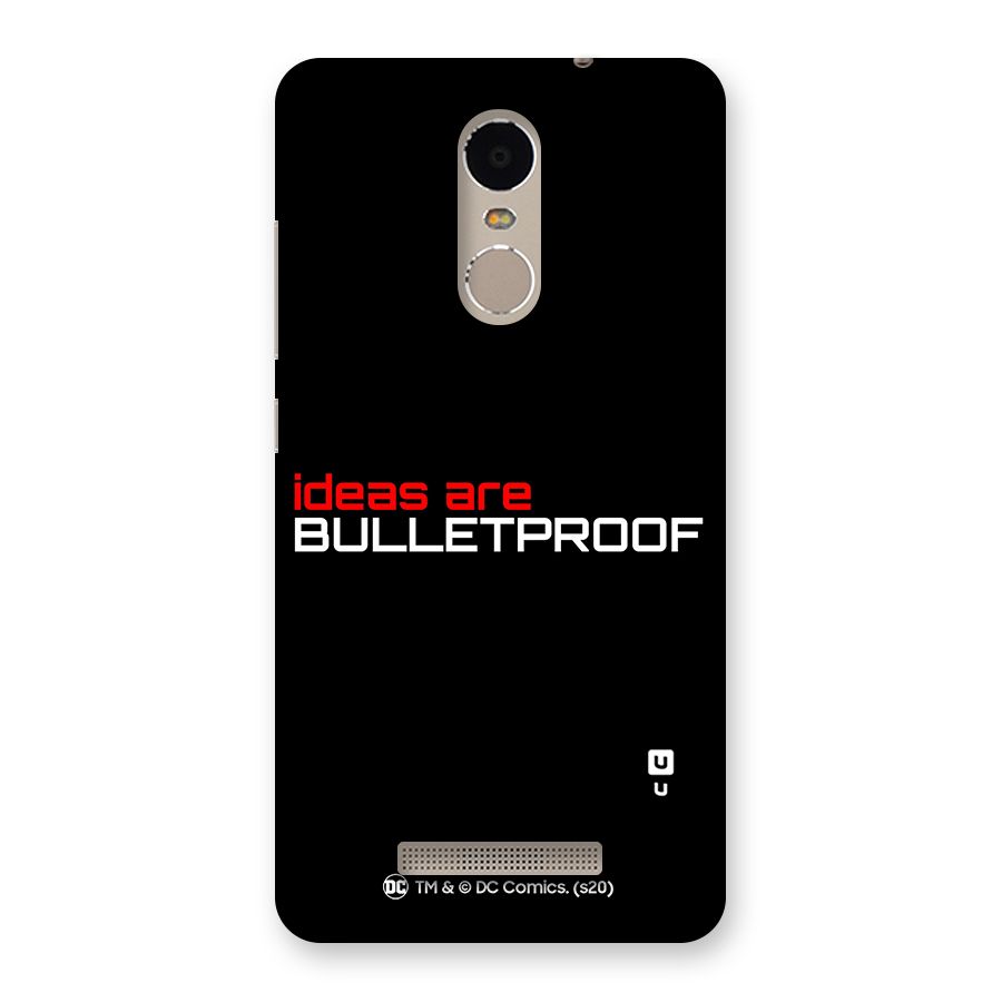 Vendetta Ideas are Bulletproof Back Case for Xiaomi Redmi Note 3