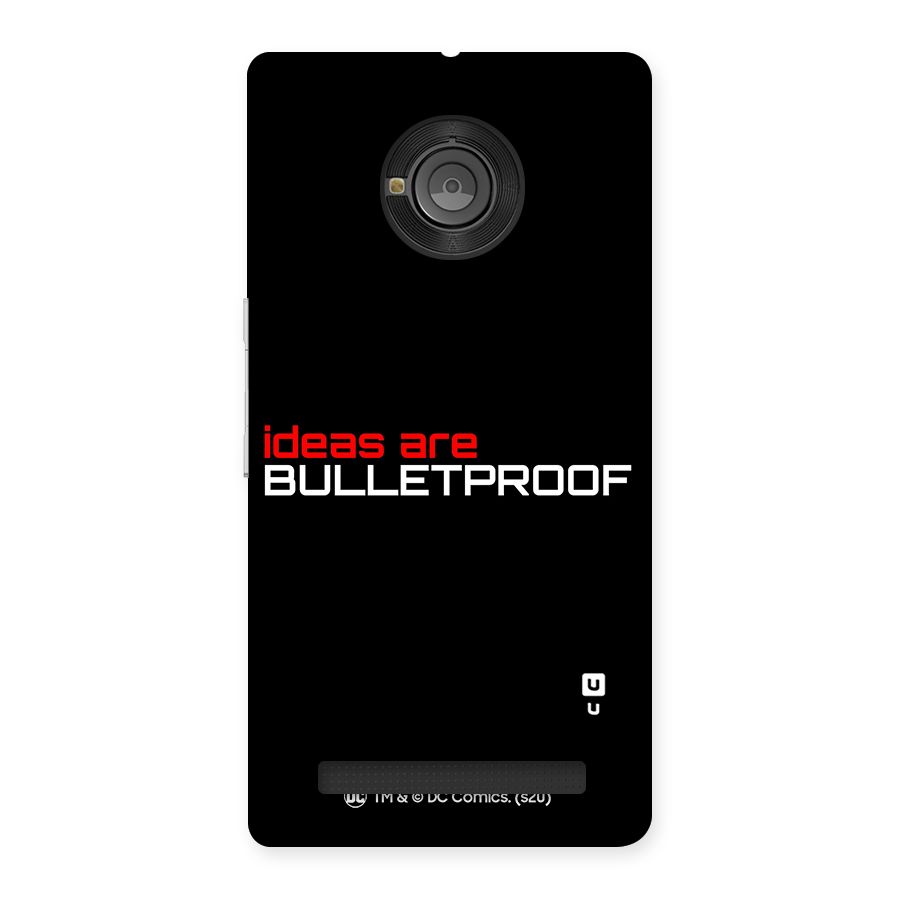 Vendetta Ideas are Bulletproof Back Case for Yu Yunique