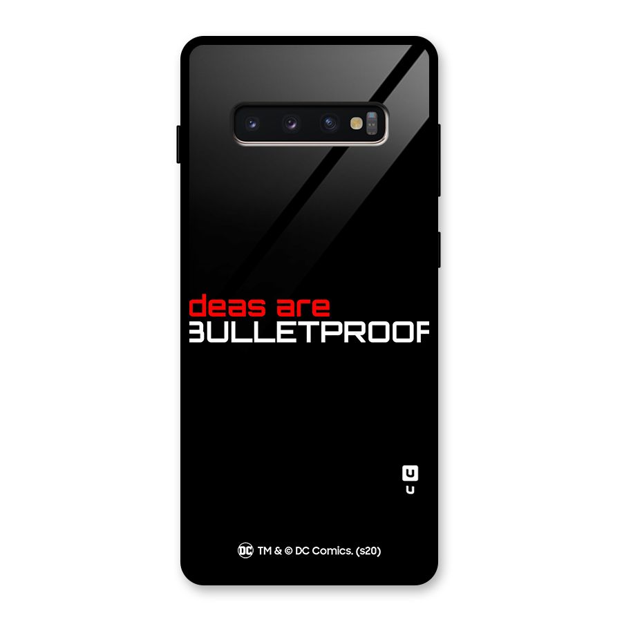 Vendetta Ideas are Bulletproof Glass Back Case for Galaxy S10 Plus