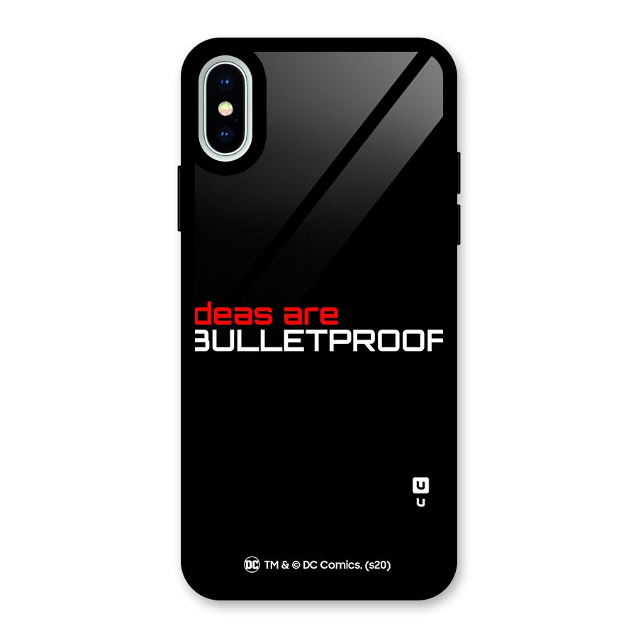 Vendetta Ideas are Bulletproof Glass Back Case for iPhone X