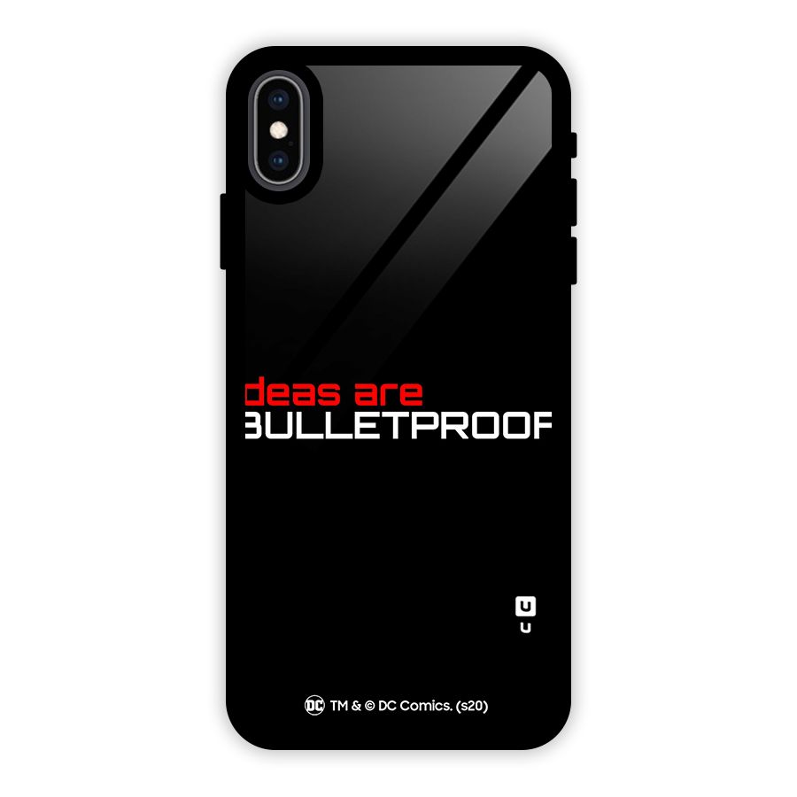 Vendetta Ideas are Bulletproof Glass Back Case for iPhone XS Max