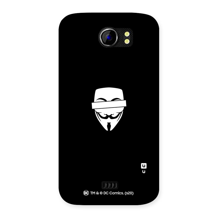 Vendetta Minimal Mask Back Case for Micromax Canvas 2 A110
