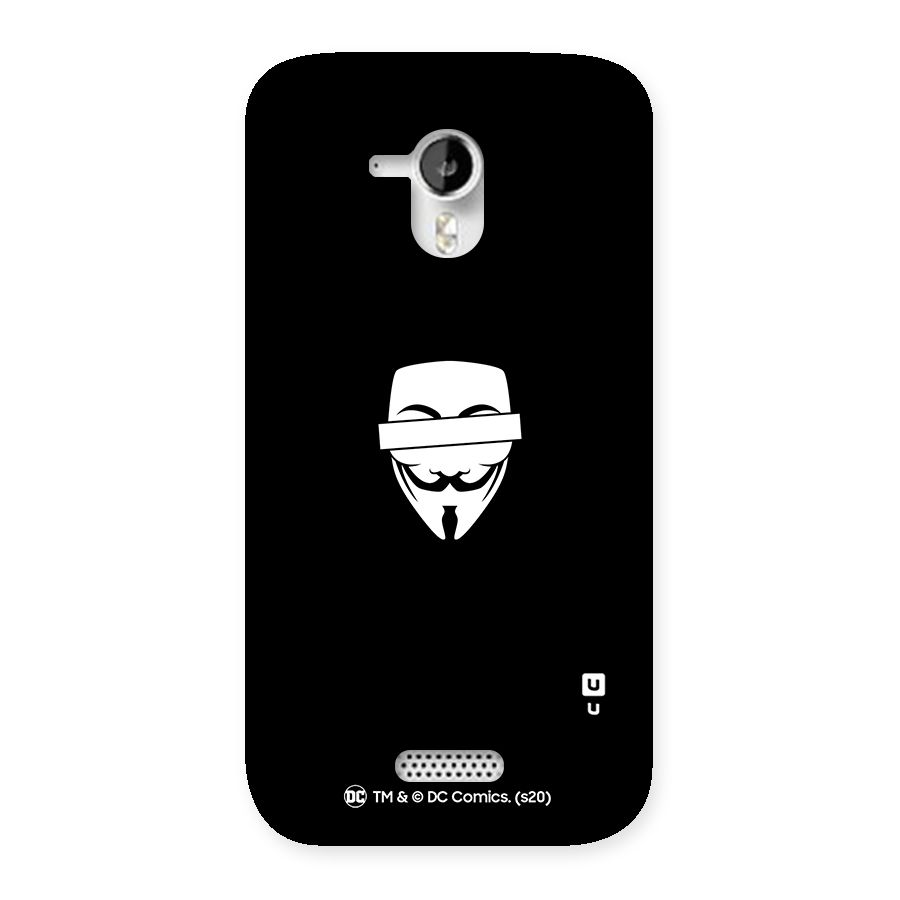 Vendetta Minimal Mask Back Case for Micromax Canvas HD A116