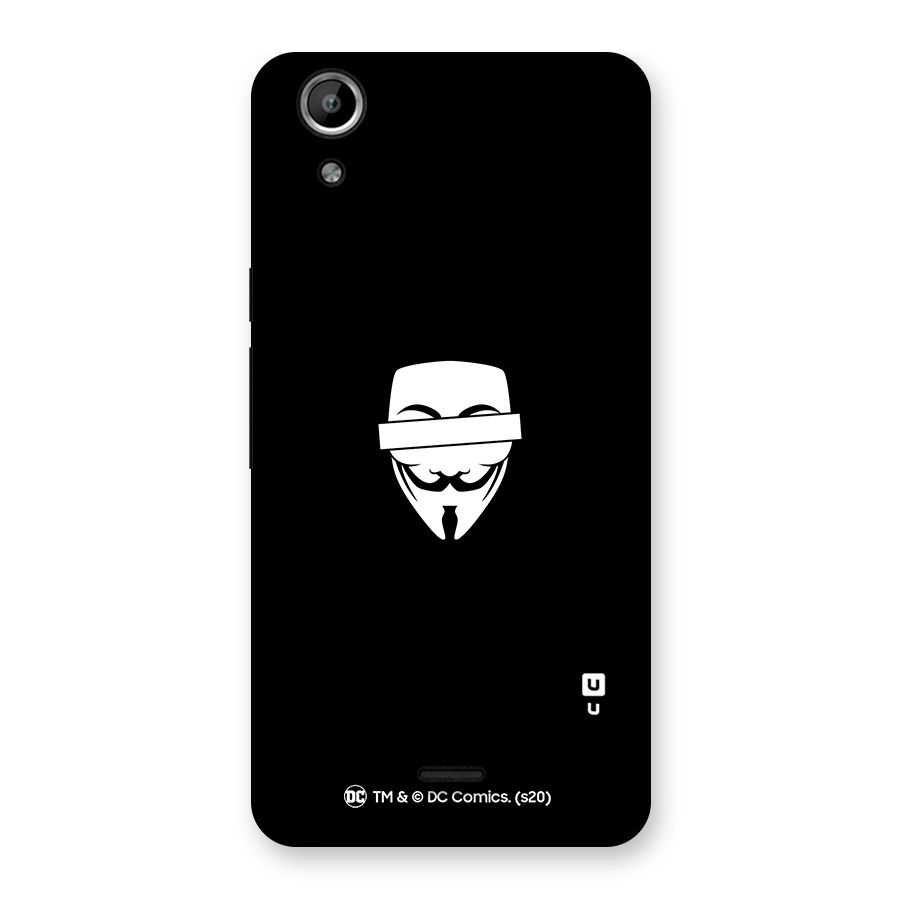 Vendetta Minimal Mask Back Case for Micromax Canvas Selfie Lens Q345