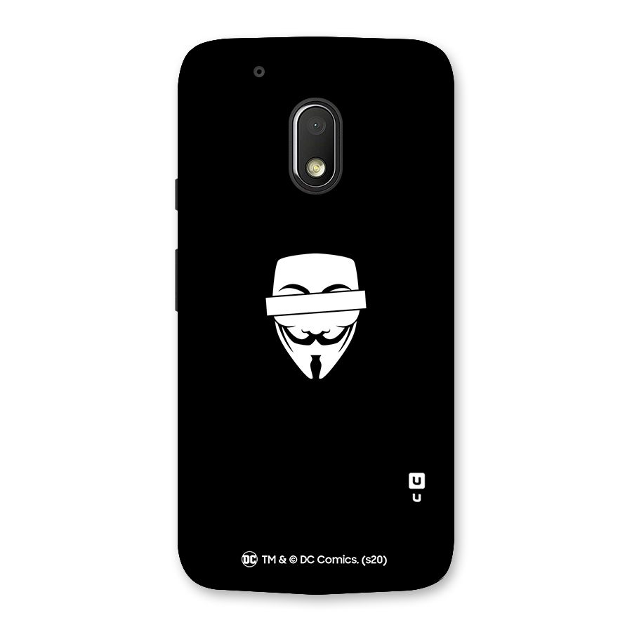 Vendetta Minimal Mask Back Case for Moto G4 Play