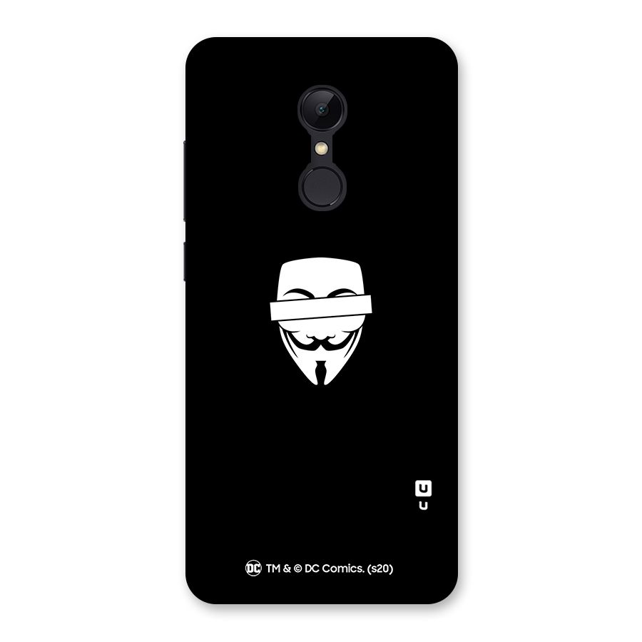 Vendetta Minimal Mask Back Case for Redmi 5
