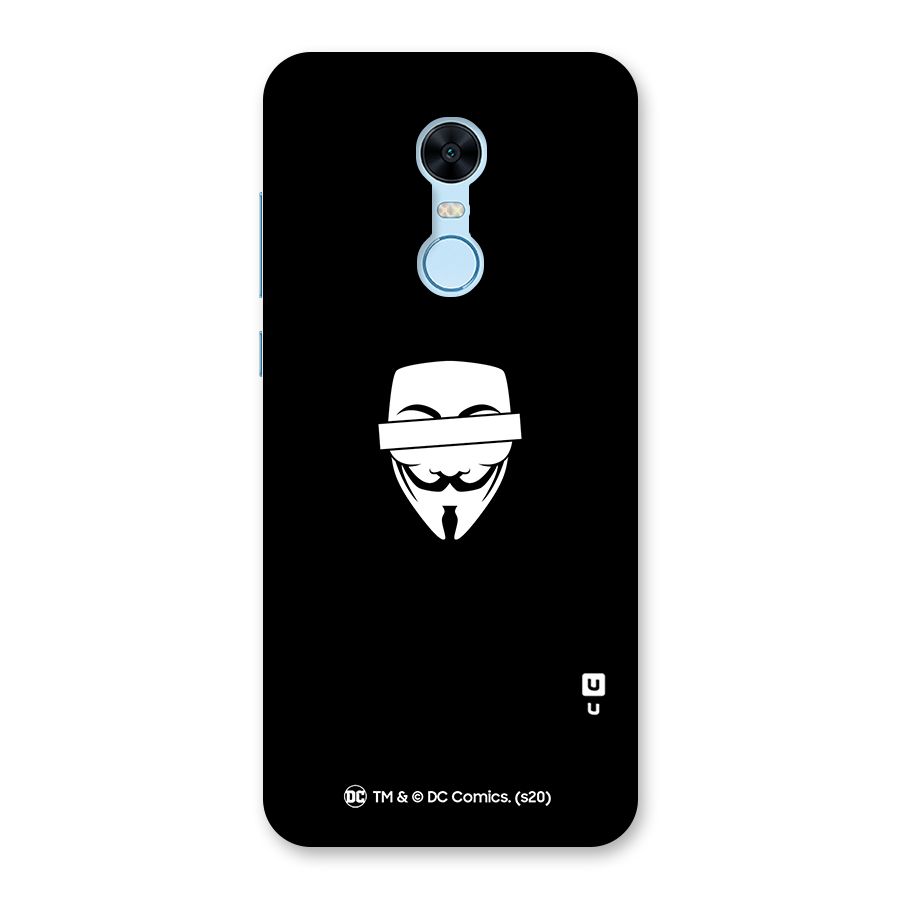 Vendetta Minimal Mask Back Case for Redmi Note 5
