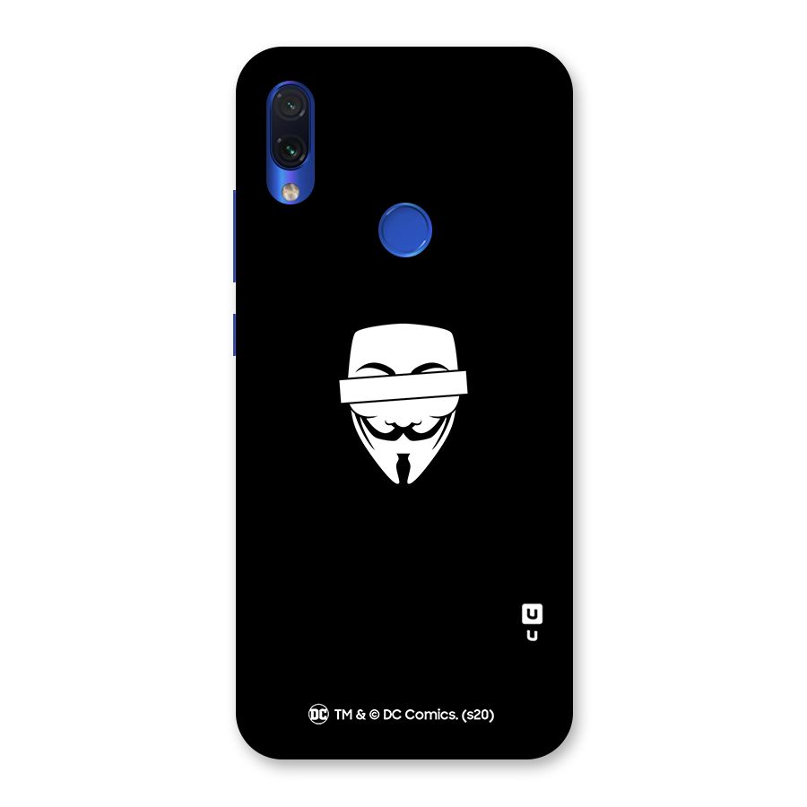 Vendetta Minimal Mask Back Case for Redmi Note 7