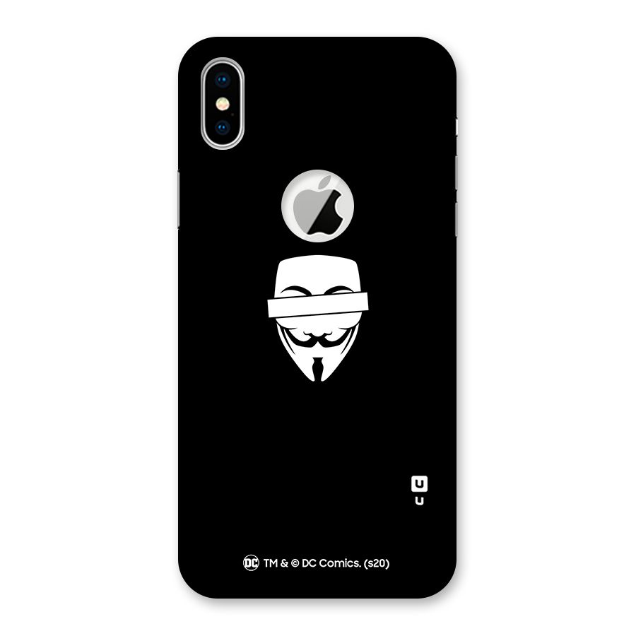 Vendetta Minimal Mask Back Case for iPhone X Logo Cut