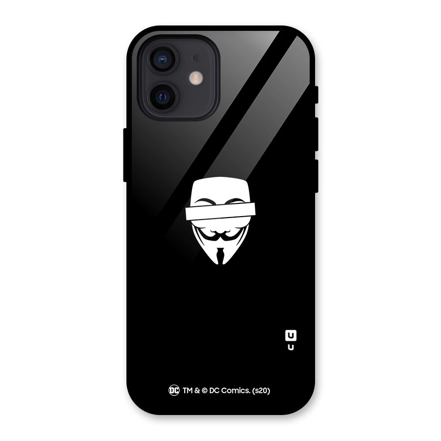 Vendetta Minimal Mask Glass Back Case for iPhone 12