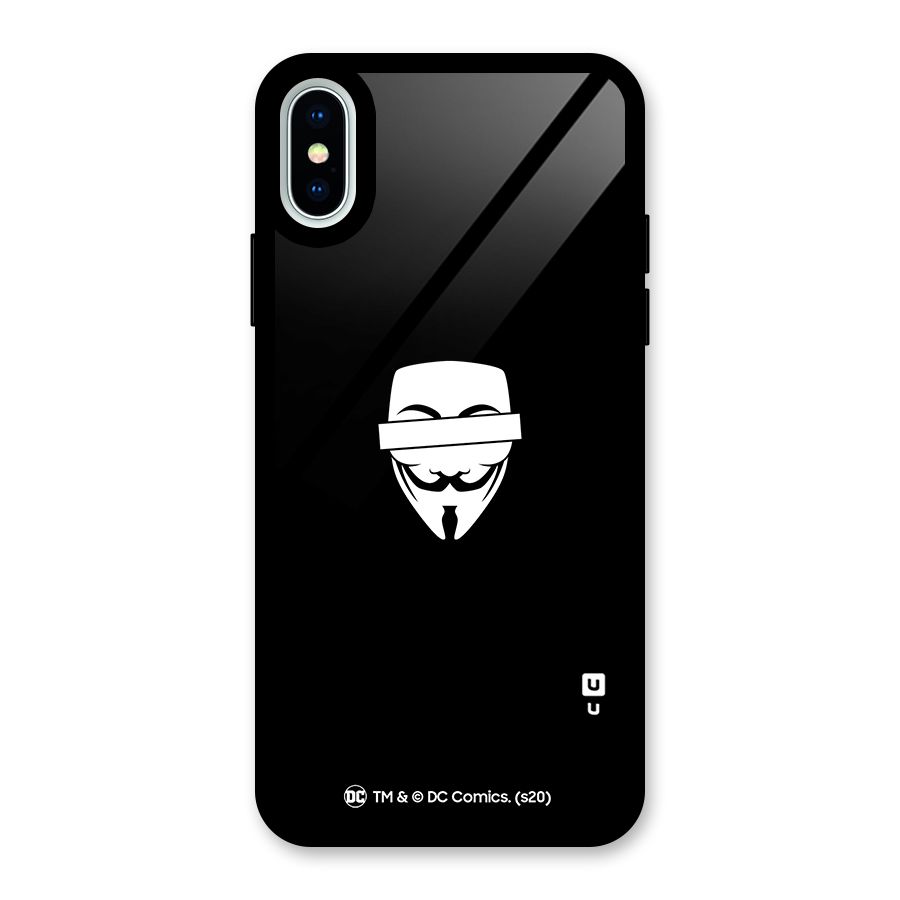 Vendetta Minimal Mask Glass Back Case for iPhone X