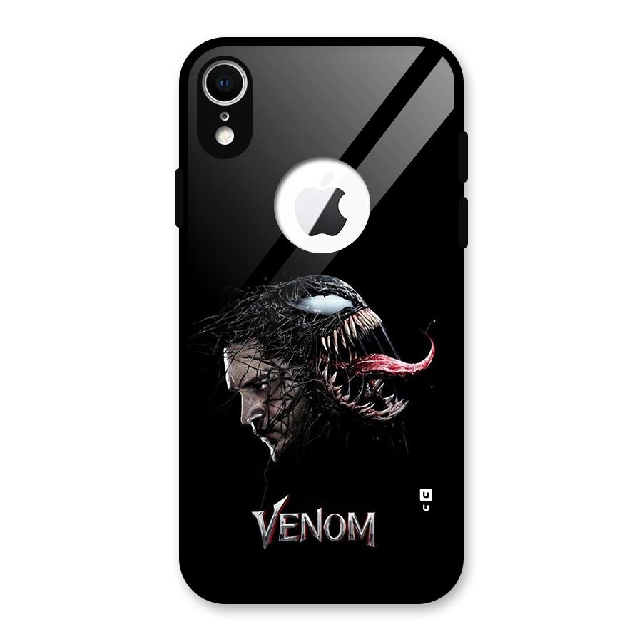 Venom Rage Glass Back Case for iPhone XR Logo Cut