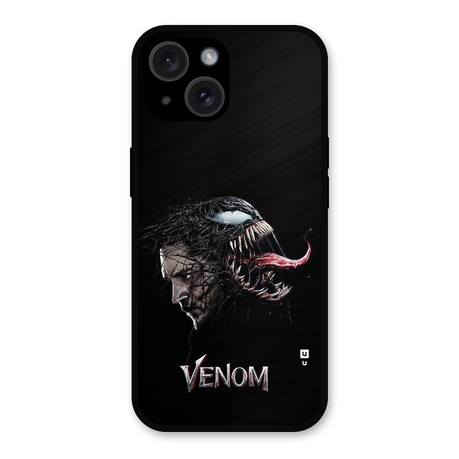 Venom Rage Metal Back Case for iPhone 15
