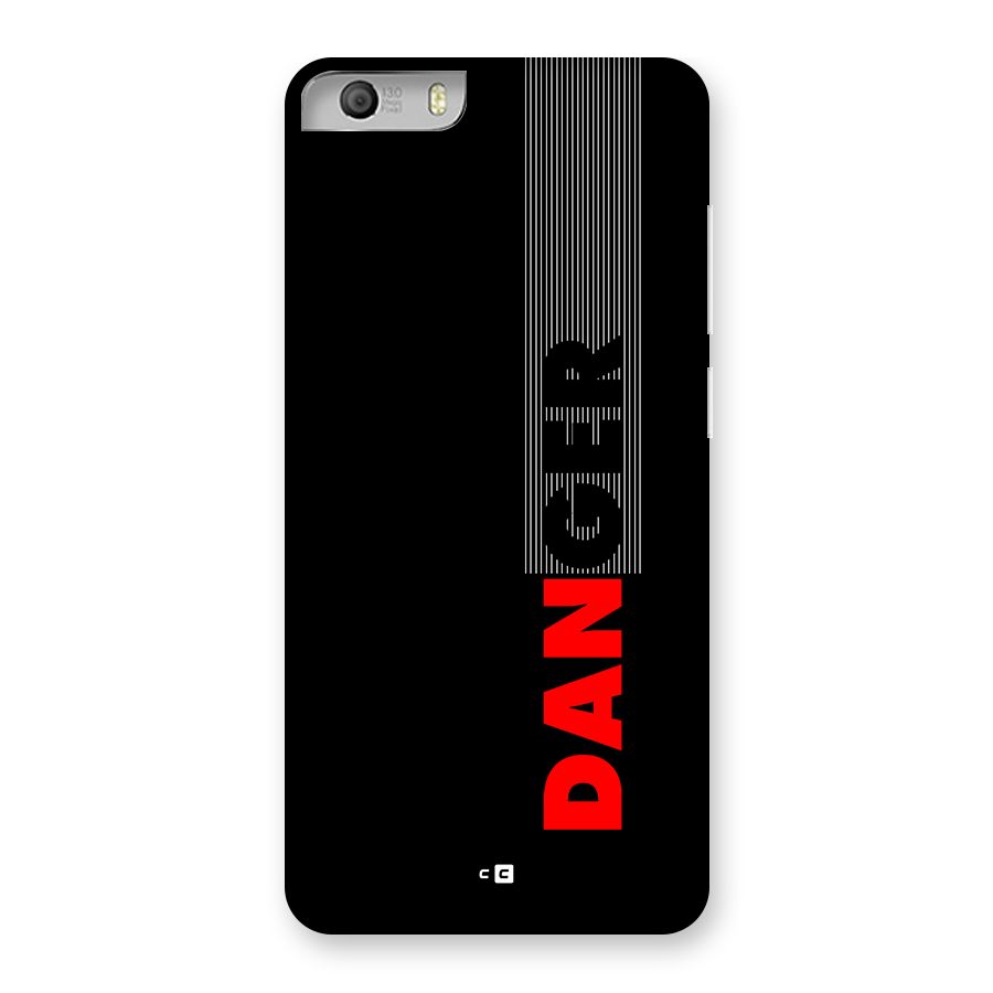 Vertical Danger Back Case for Canvas Knight 2