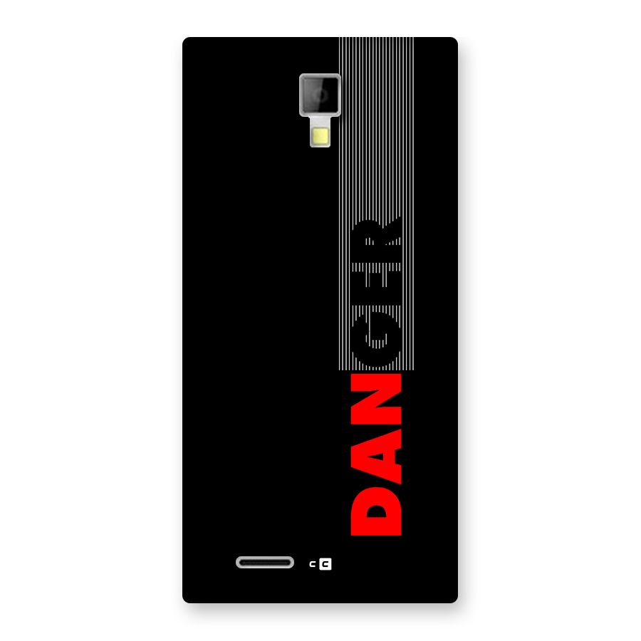 Vertical Danger Back Case for Canvas Xpress A99