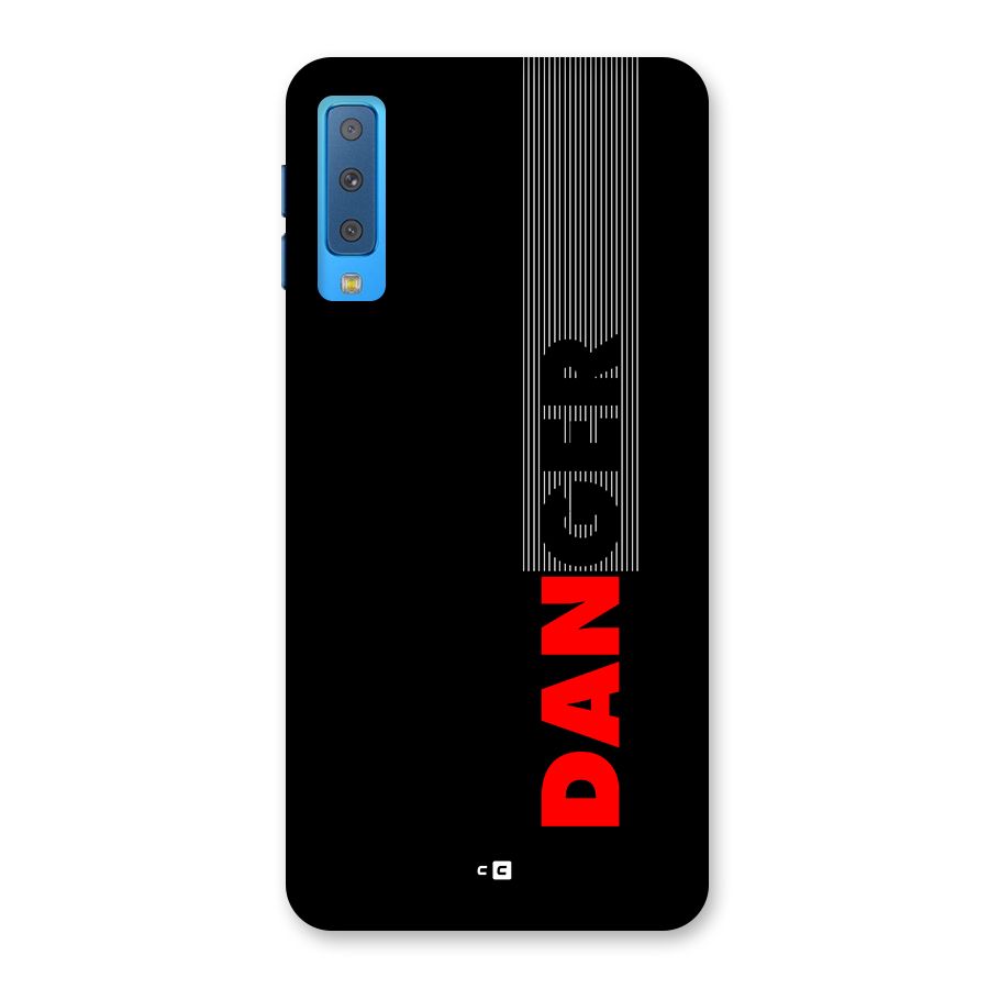 Vertical Danger Back Case for Galaxy A7 (2018)