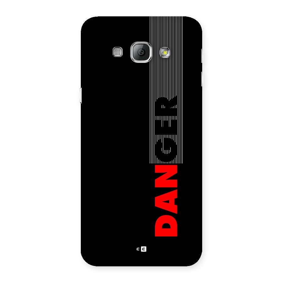 Vertical Danger Back Case for Galaxy A8