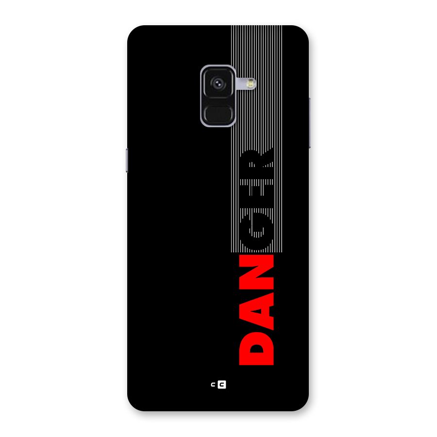 Vertical Danger Back Case for Galaxy A8 Plus