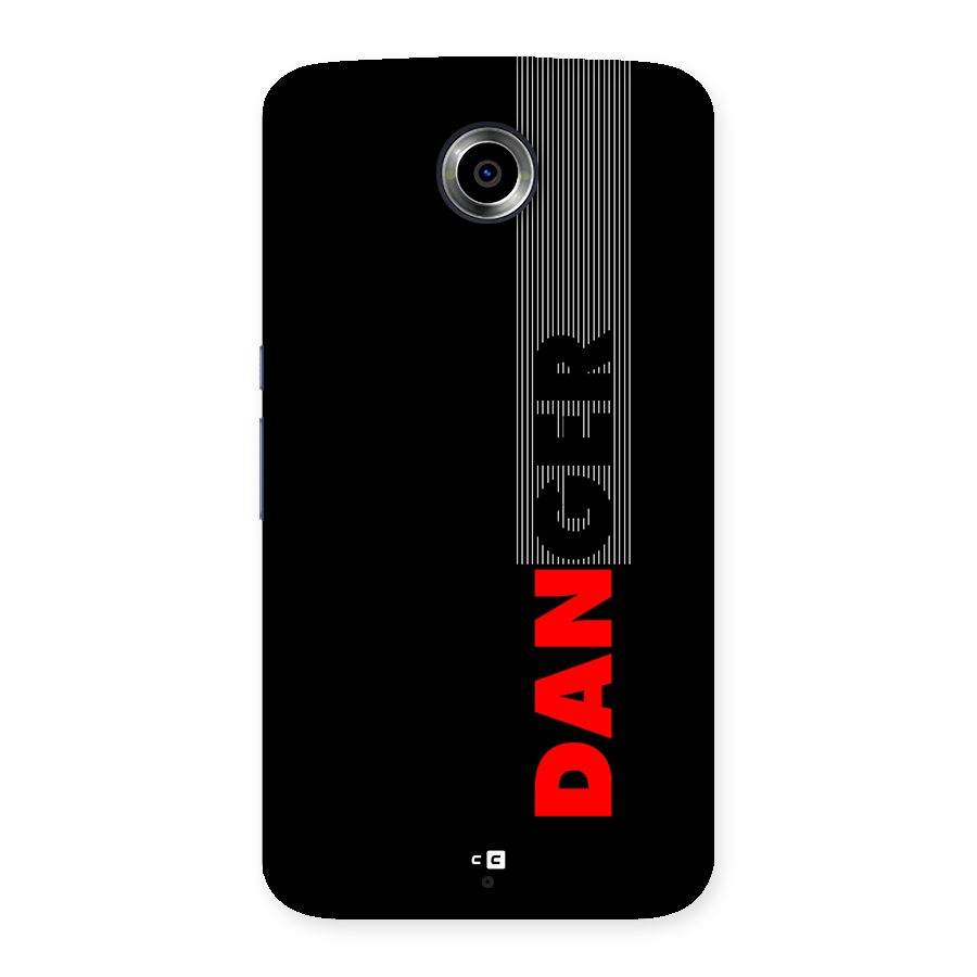 Vertical Danger Back Case for Google Nexus 6