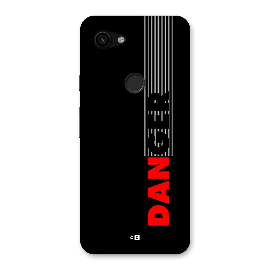 Vertical Danger Back Case for Google Pixel 3a
