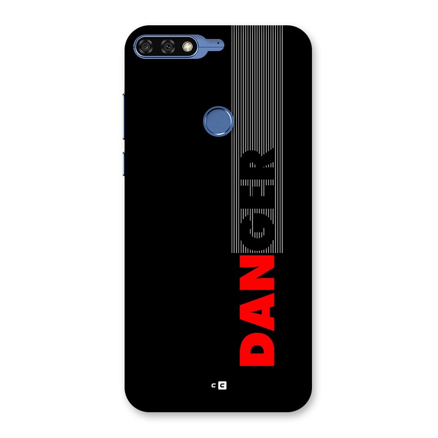 Vertical Danger Back Case for Honor 7C