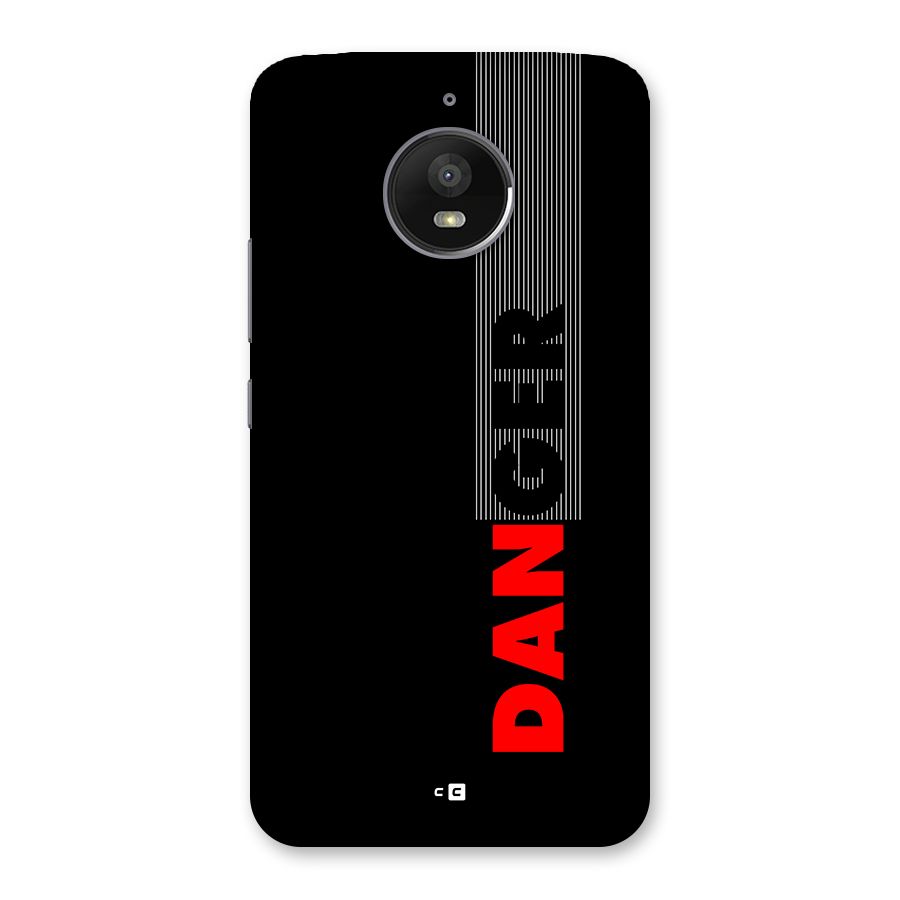 Vertical Danger Back Case for Moto E4 Plus