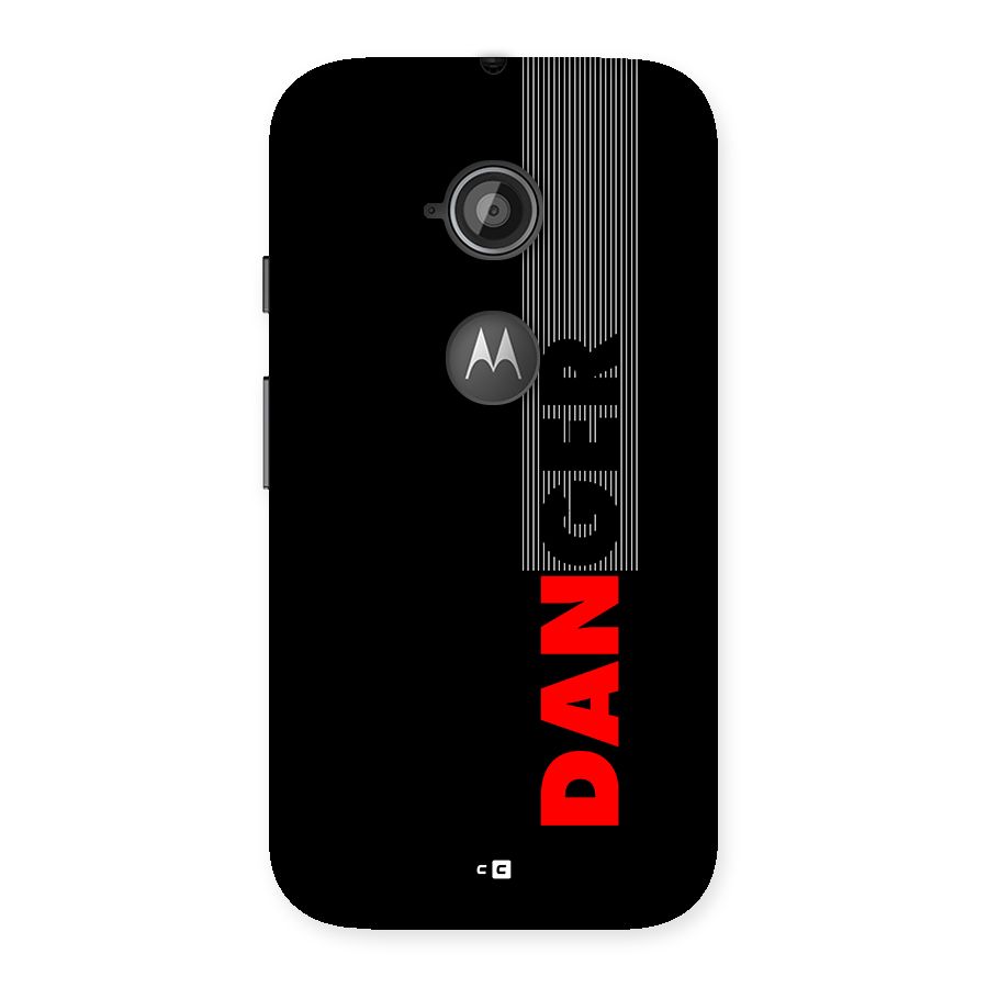 Vertical Danger Back Case for Moto E 2nd Gen