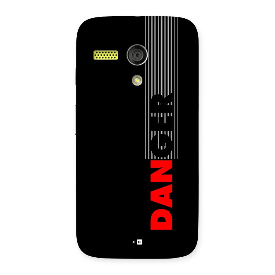 Vertical Danger Back Case for Moto G