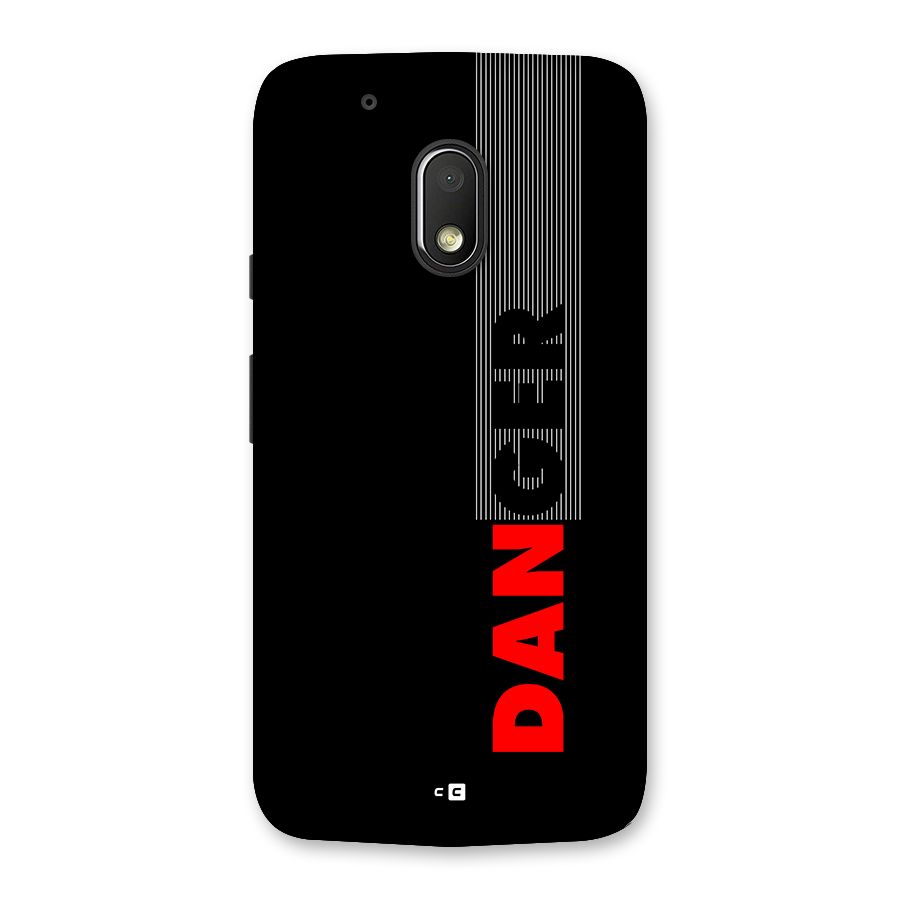 Vertical Danger Back Case for Moto G4 Play