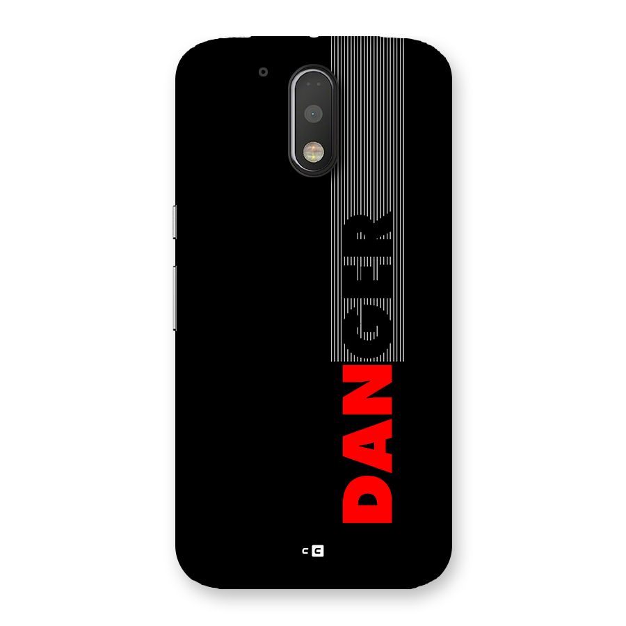 Vertical Danger Back Case for Moto G4 Plus