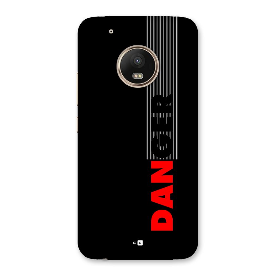 Vertical Danger Back Case for Moto G5 Plus