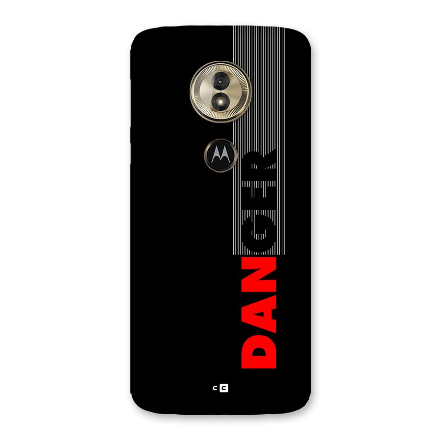 Vertical Danger Back Case for Moto G6 Play